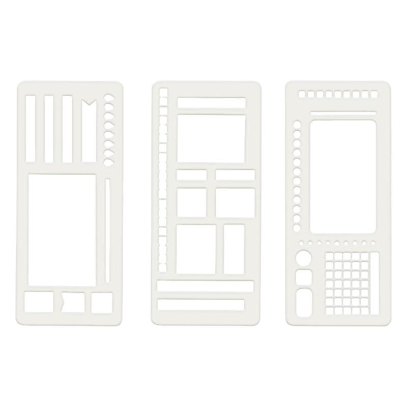 Портативные шаблоны журнала в точечку, набор из 3 эффективных организованных блокнотов для планирования, эскизов, ведения заметок