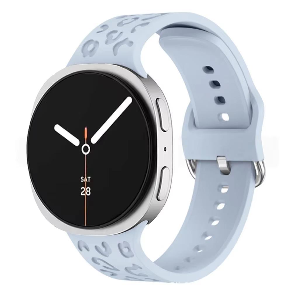 Ремешок для Samsung Galaxy watch 8/8 classic 46мм 44мм 40мм Гравированные леопардовые браслеты на запястье Correa pulseras Galaxy watch 8 Ремешок
