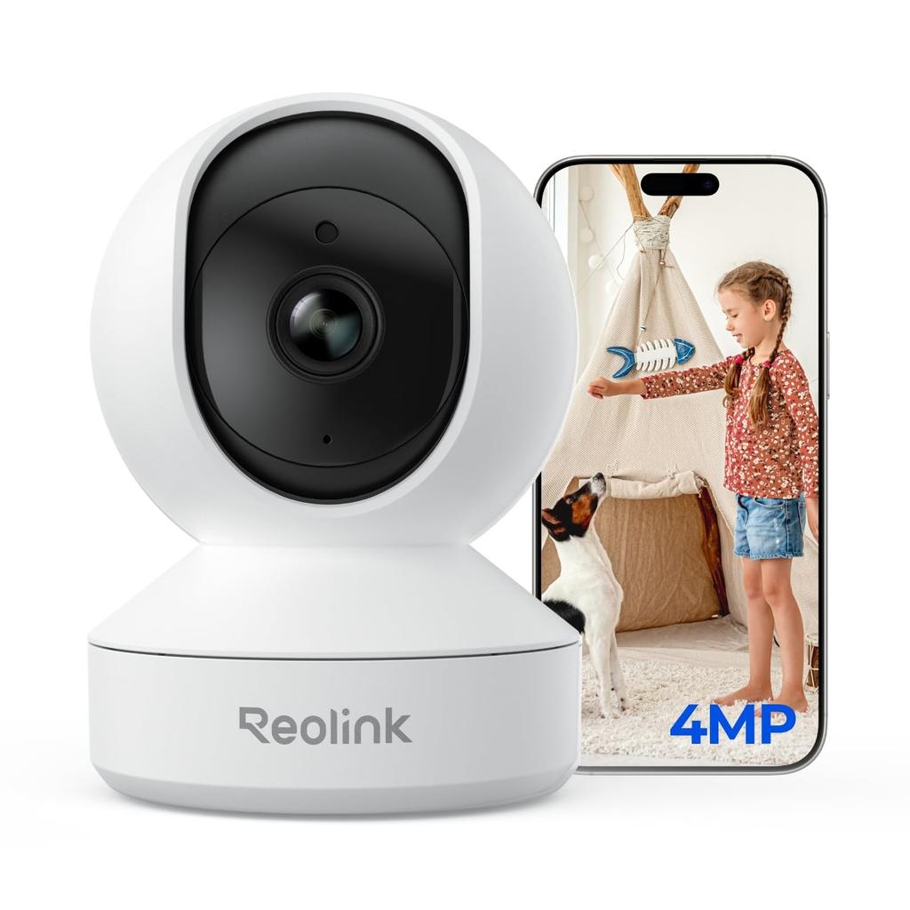 REOLINK 4MP Pet Monitoring Camera with Automatic AI and PTZ Function Tracking, Human/Pet/Acknowledgement Detection, (Plant-to-Zone)
