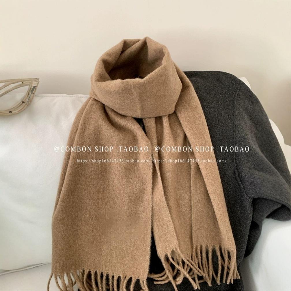 Mohair Winter Macaron Scarf Lazy Wind Solid Color Pulled Hair Warm Scarf Student Couple