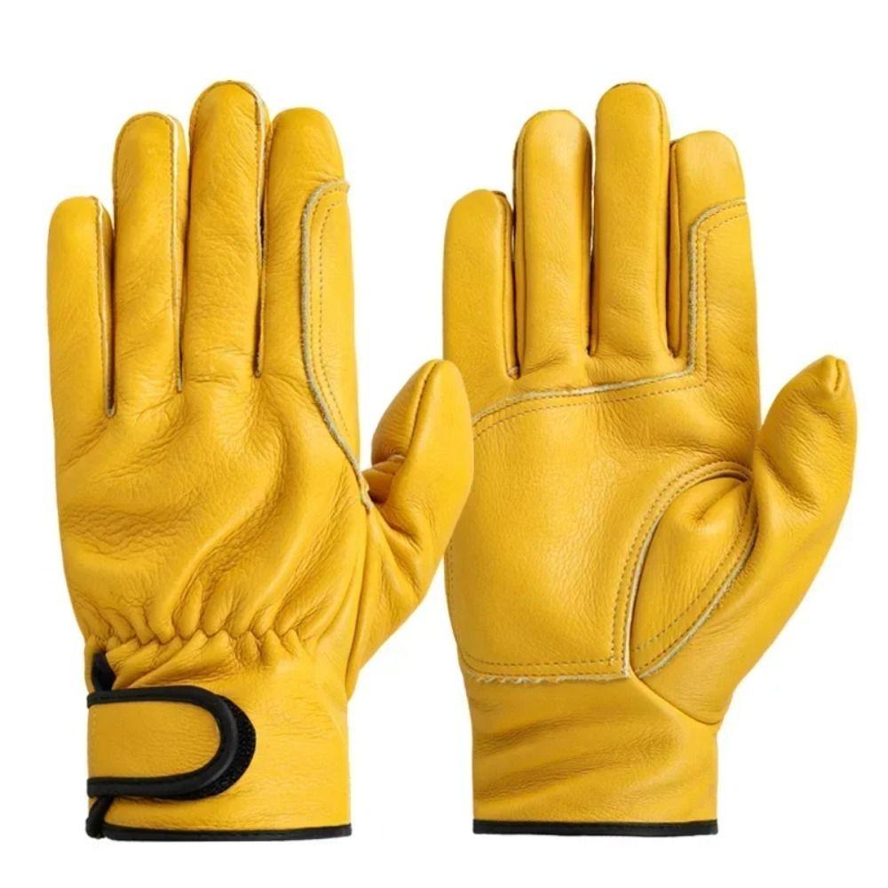 Safety Wear-resistant Gloves Leather Security Gloves Tough Work Gloves Sports