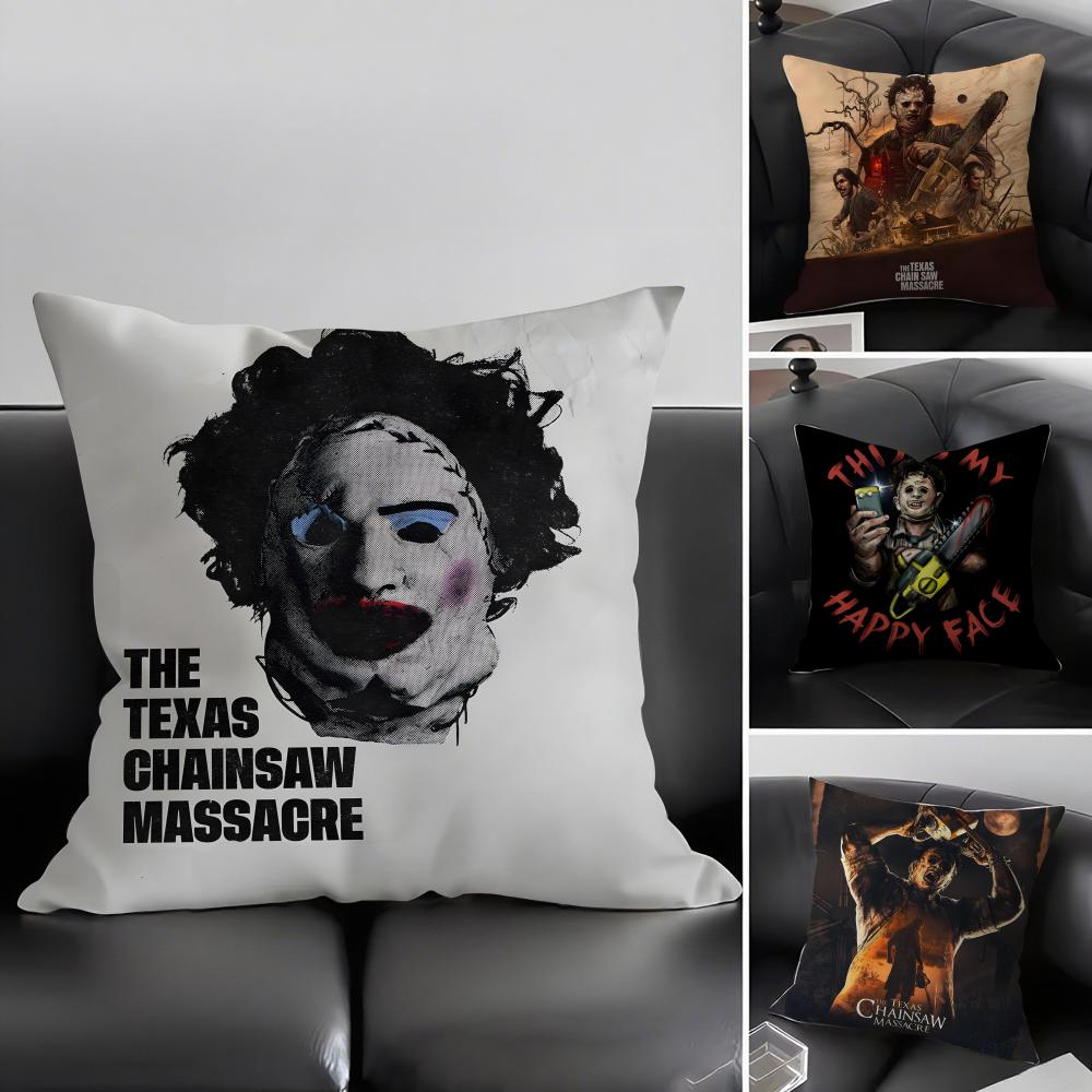 SSaw MassacreE Movie Cushion Cover Pillowcase Ultra Soft Skin Friendly Fabric Cloud Like Comfort Concealed Zipper