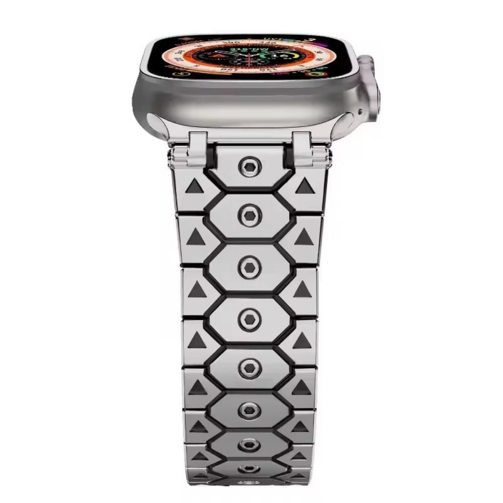 Деловой стальной ремешок для Apple Watch Ultra 2 49 мм 10 42 мм 46 Браслет для iWatch 9 8 7 6 5 4 se 45 мм 44 мм 40 38 мм Ремешок