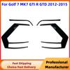 Car Rear Bumper Splitter Canard For VW Golf 7 MK7 MK7.5 GTI R GTD 2013-2020 Rear Tail Lamp Light Cover Trim