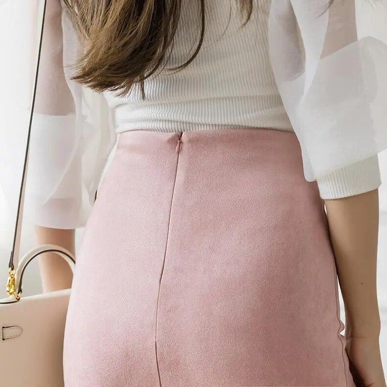 Женские сексуальные юбки, многоцветные, с высокой талией, с запахом на бедрах, узкая юбка миди, элегантная офисная женская эластичная юбка-карандаш Faldas