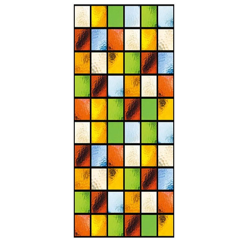 Витражная пленка для окон, непрозрачная матовая защита конфиденциальности, многоразовое съемное покрытие для церковного окна для домашнего декора