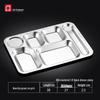 LIJIA KITCHENWARE Раздельный поднос для обеда из нержавеющей стали 304