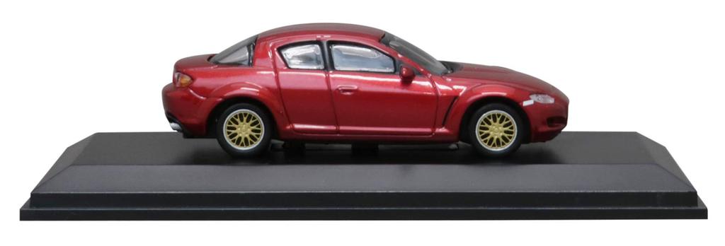 Kyosho Оригинальный масштаб Mazda Red Mini Car Limited 1/64 RX-8
