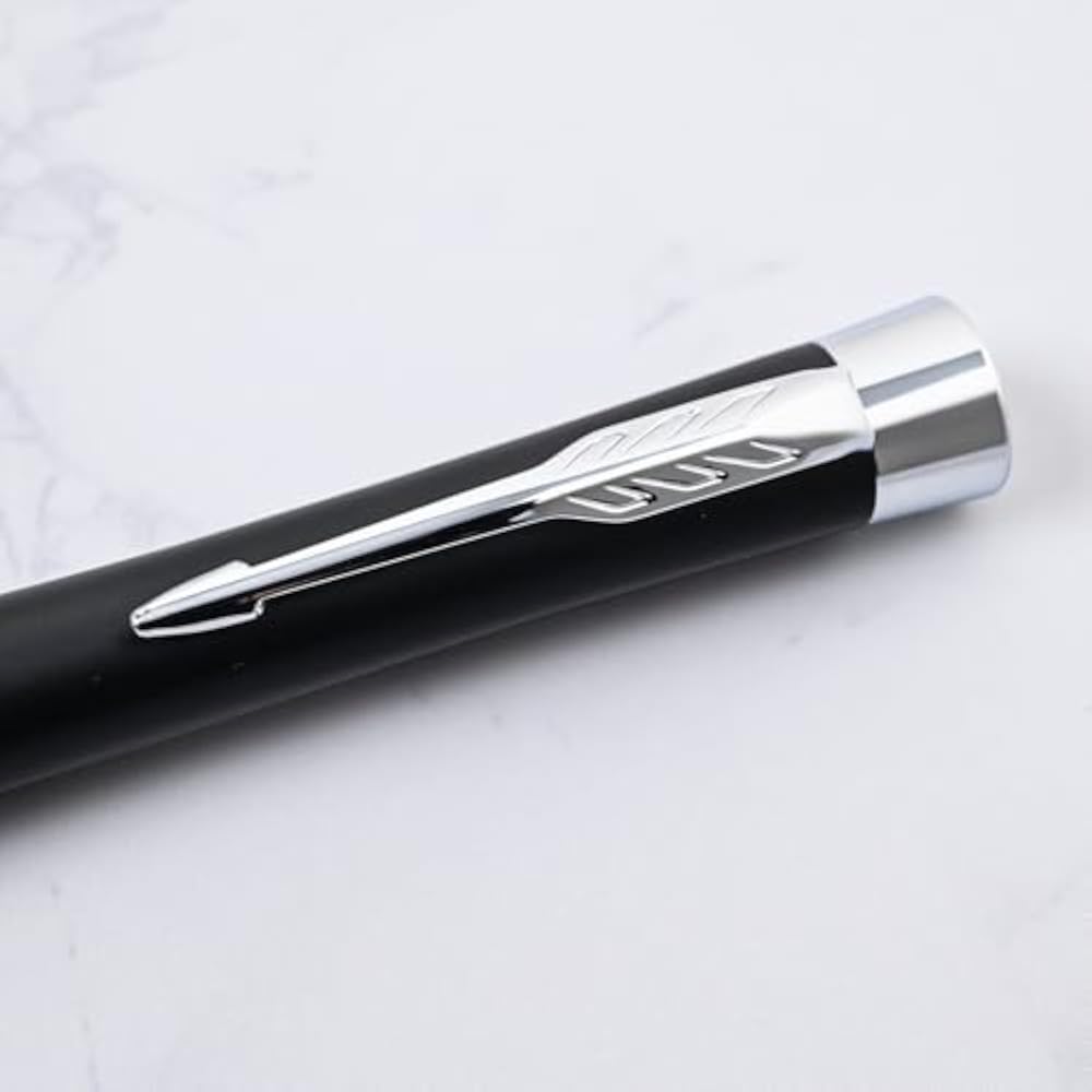 PARKER S0735810 Шариковая ручка Parker, Urban Матовый черный CT, Средний стержень, Масляный тип, В подарочной упаковке