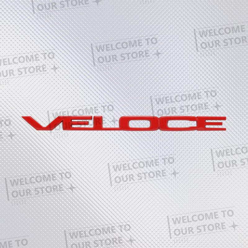 Car Sticker VELOCE TI 3D Metal Logo Badge Decal Rear Trunk Emblem For Alfa Romeo Stelvio Mito Giulietta Giulia Brera AccessoriesJD3 
