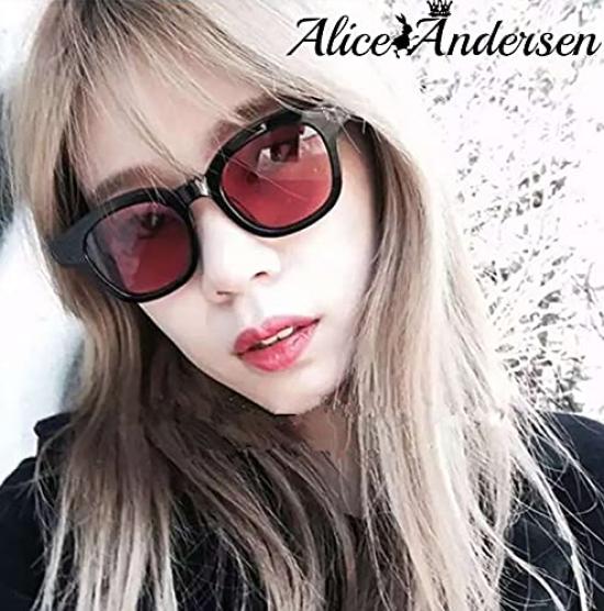 Цвет оправы линзы солнцезащитные очки Джонни Депп прозрачные линзы очки тренд модные очки мужчины женщины [ALICE ANDERSEN] (Голубой/черный)