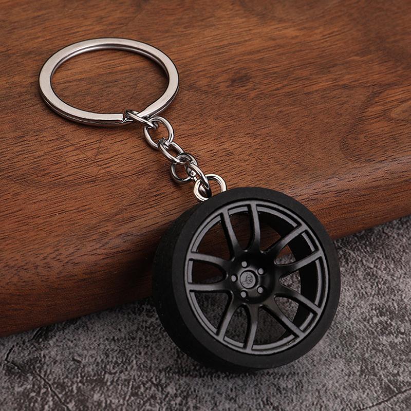 Креативный брелок для ключей, высококачественный, прочный, персонализированный, модифицированный автомобильный брелок для ключей в виде колеса, шины, металлический брелок для ключей в виде сумки с подвеской
