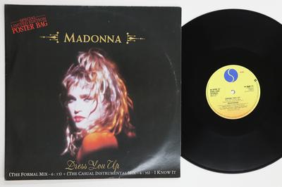 12-дюймовая пластинка MADONNA - Dress You Up W8848TF SIRE 1985 UK Танцевальная и электронная музыка Б/у