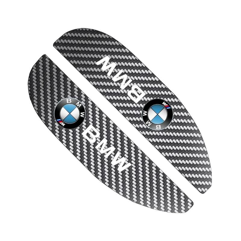 XTBZN1 2pcs Car Rear View Mirror Sticker Rain Eyebrow For BMW 50th Kith 5 Series F20 E39 F10 F30 E90 E46 E60 G60 X5 E87 F11 G20 G32 G30