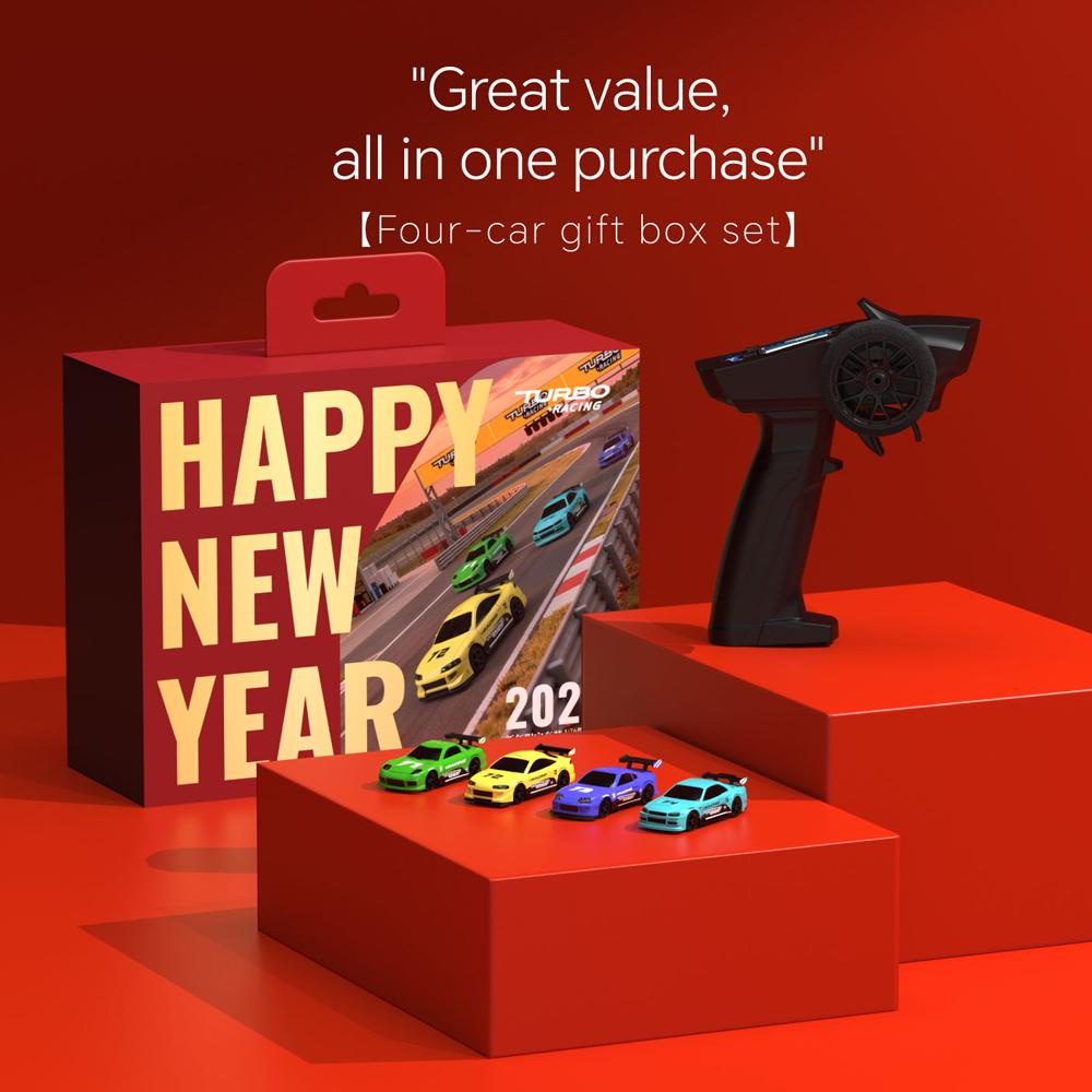 New Year Gift!!! Turbo Racing 1:76 Ultra-mini Rc Model Car Set C71/C72/C73/C74 RWD RC Car P32S P32-S 2.4Ghz Remote Controller