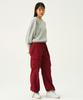 GRAVER [Unisex] Elastic Nylon Cargo Pants_Burgundy