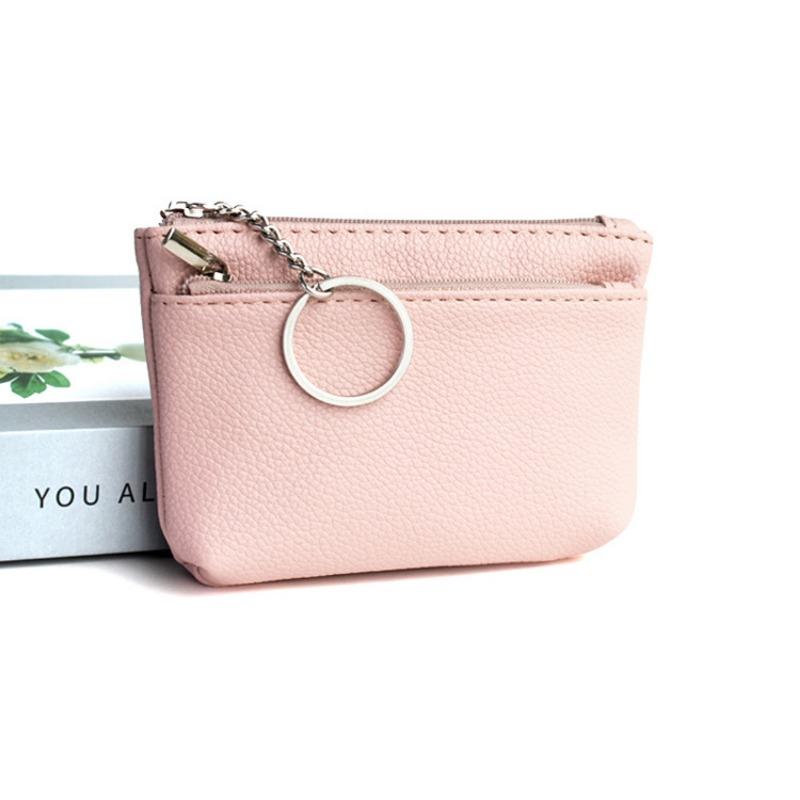 Coin Purses Women PU Leather New Small Mini Soft Surface Fashion Key Bank Card Coin Small Wallet