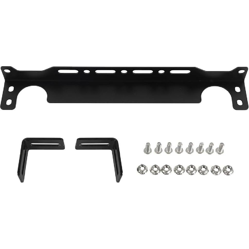 EVIL ENERGY Oil Cooler Mounting Bracket Kit 330Mm / 13 Inch Aluminum Alloy Black (Only Fit For British-Style Oil Cooler)