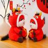 2026 Red Lucky Plush Stuffed Animal Traditional Auspicious Zodiac Horse Toy  New Year Blessing