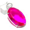 Подвеска из стерлингового серебра 925 пробы с натуральным розовым рубиллитом 2,17 дюйма l6U59