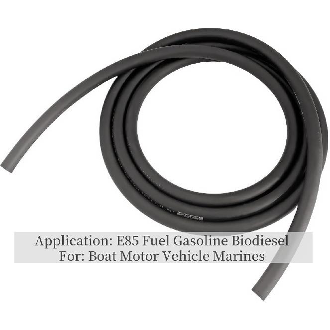 Морской топливный шланг 3/8'' Топливопровод Резиновый Тип A1-15 / Стандарты SAE J1527 Подходит для Судов И Морского Оборудования (3/8 дюйма 25 футов)