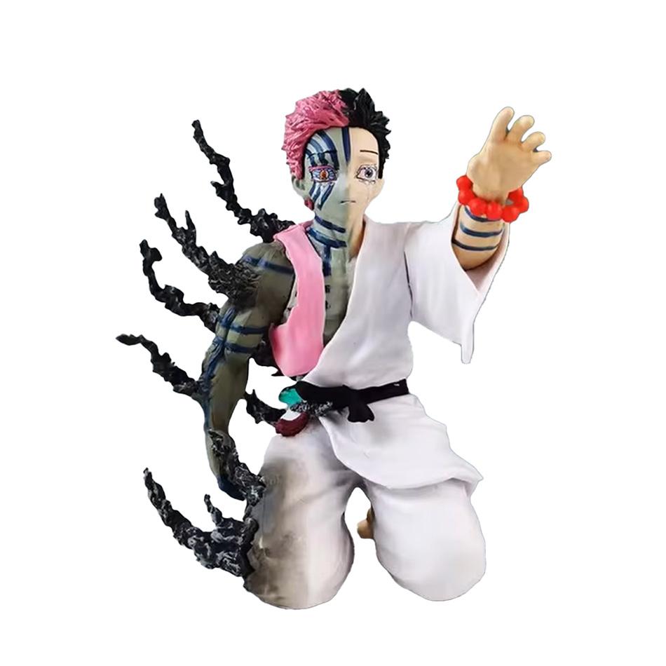 13cm New Demon Slayer Akaza Hakuji Anime Figure Model Doll Action Figurine Pvc Decoration Peripheral Desktop Ornament Toy Kid Friendly Entertaining