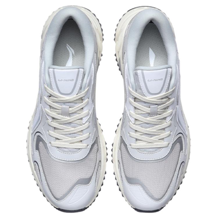 Li Ning Модные Амортизирующие Скользкие Устойчивые к Истиранию Дышащие Легкие Низкие Повседневные Беговые Кроссовки Мужские ARLS025-1