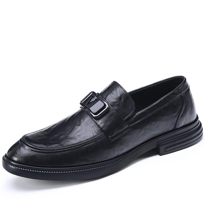 Осенние британские кожаные туфли мужские новые формальные на мягкой подошве мужские туфли деловые универсальные повседневные кожаные туфли мужские