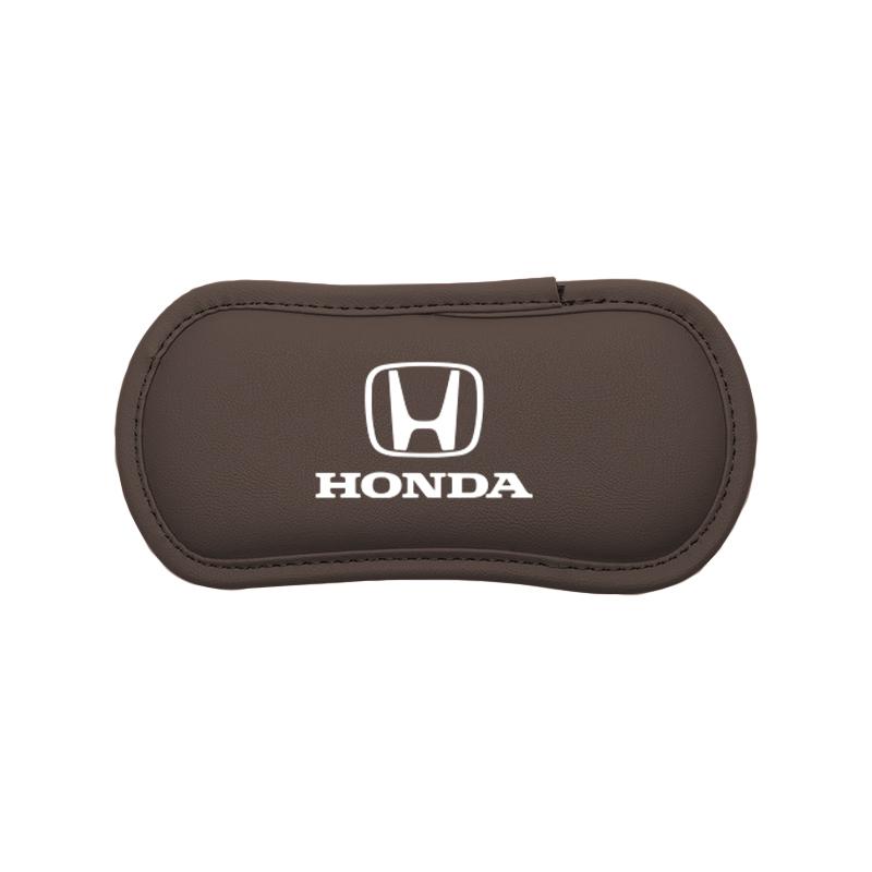 dnbn1 Leather Car Pillow Car Knee Pad Elastic Memory Foam Leg Pad For Honda Civic Fit Jazz Accord Pilot CRV Odyssey Passport City HRV
