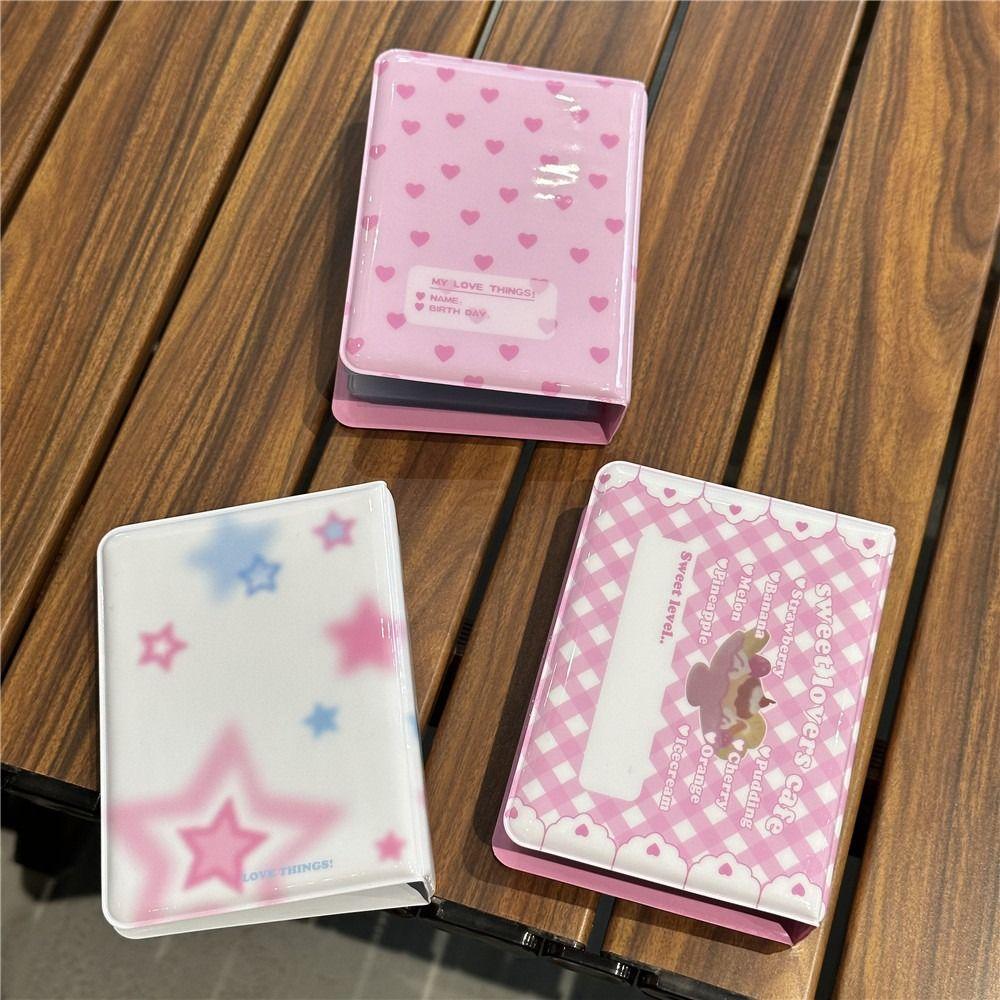 Картон-переплет Мини-альбом Kpop 3 дюйма Маленький буклет для карточек Домашний декор Чехол для хранения фотографий