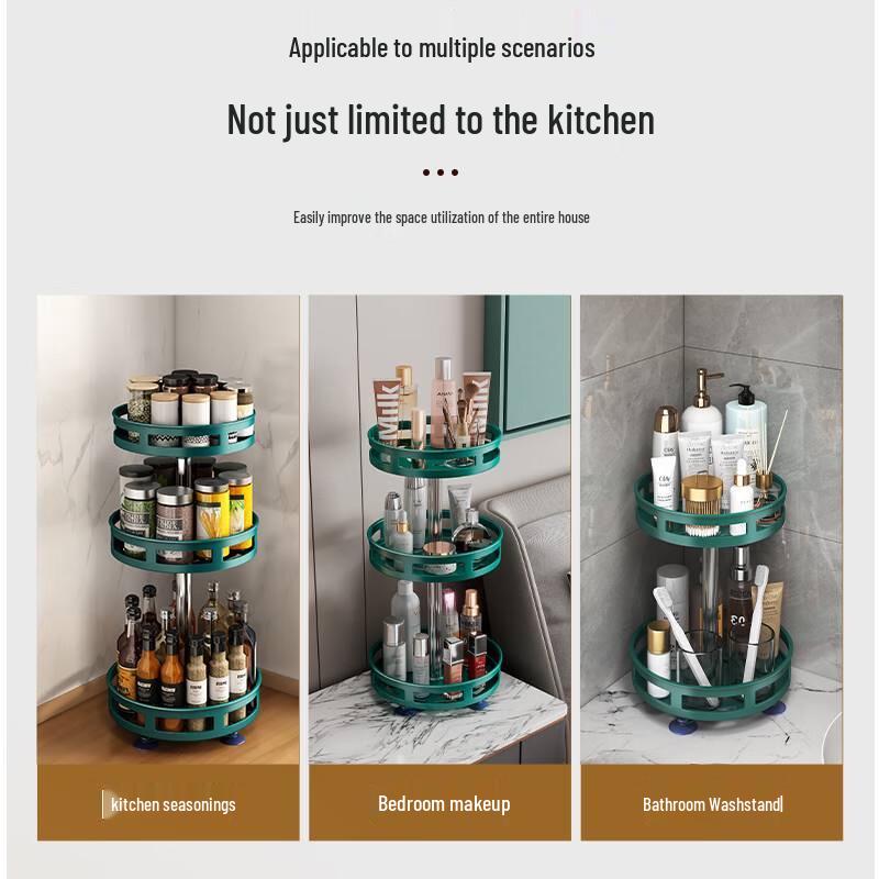 Zhaoran 360° Rotatable Countertop Spice Rack
