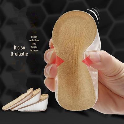 Силиконовая стелька для увеличения роста мокасин и ботинок - удобная, невидимая полуподкладка для мужчин и женщин