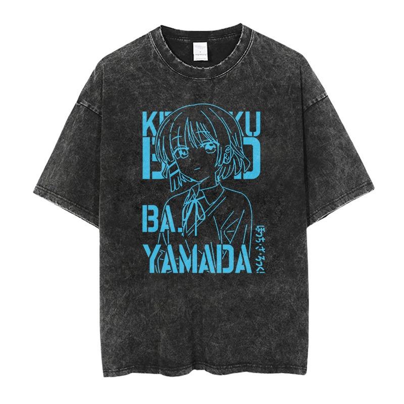 Retro Spider Gym Workout Graphic Washed Black Oversized T-shirts for Women Movie Streetwear Hip Hop Cotton Tops Women Harajuku