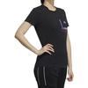 Adidas T Shirts Women's Black Crew Neck Moderate Straight Fit GP0688