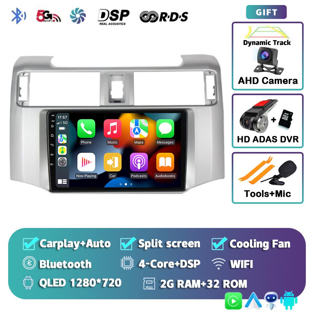 Android 14 Carplay Car Radio для Toyota 4Runner 4 Runner 2014 2015 2016 2017 2018 2019 Мультимедийный видеоплеер GPS 2Din Stereo