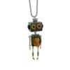 Панк Цепочка на ключицу Деревянный Паровой Робот Подвеска Ожерелье Регулируемая длина Цепочка на ключицу Ювелирные изделия для женщин девушек