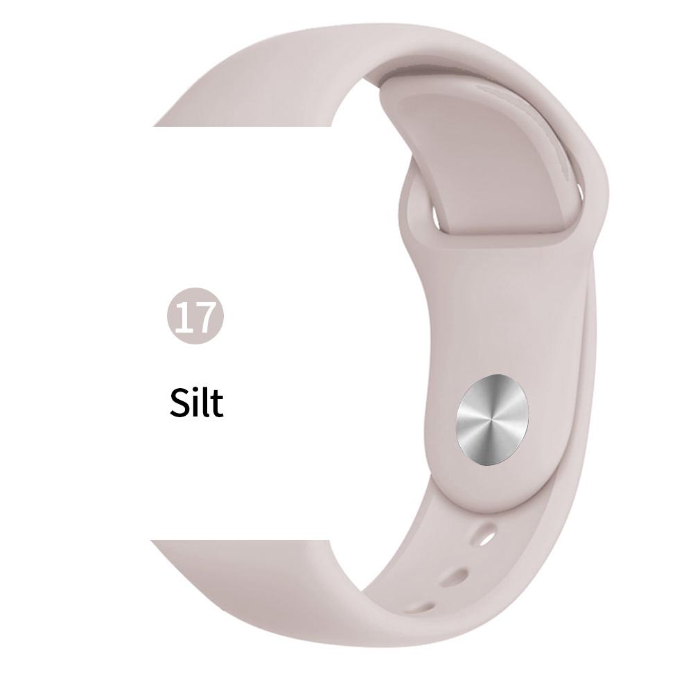 Мягкий спортивный силиконовый ремешок для часов Apple 4 3 2 1 38 мм 42 мм дышащий браслет для Iwatch Series 5 6 SE 40 мм 44 мм ремешок