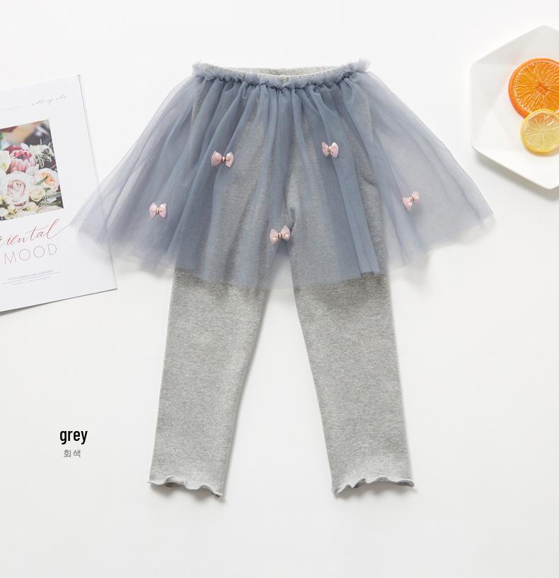 Юбка-брюки из сказочного тюля в корейском стиле для девочек, на весну/осень