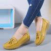 Fashion Women Flats Ballet Shoes Summer Genuine Leather Loafers Breathable Moccasins Women Boat Shoes Ballerina Ladies Casual Shoes