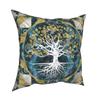 Tree of Life Mystic Viking Pillowcase Bed Cart Holy Gold Cushion Cover Decorative Pillowcase