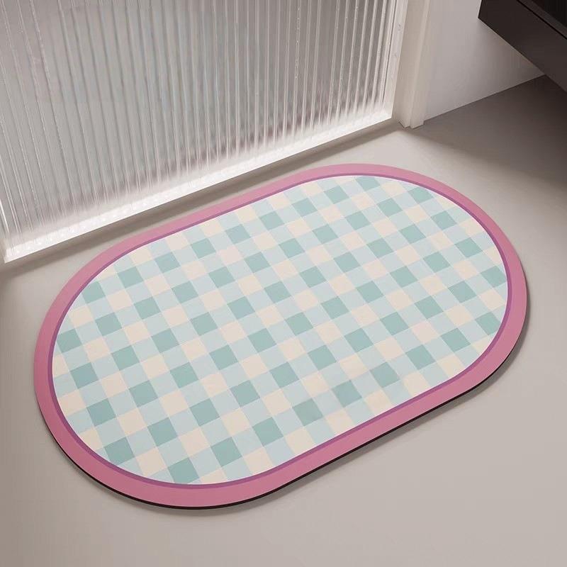 Dopamine Diatom Mud Bathroom Floor Mat Carpet Toilet Door Absorbent Quick Drying Anti Slip Foot Mat Kitchen Door Mat