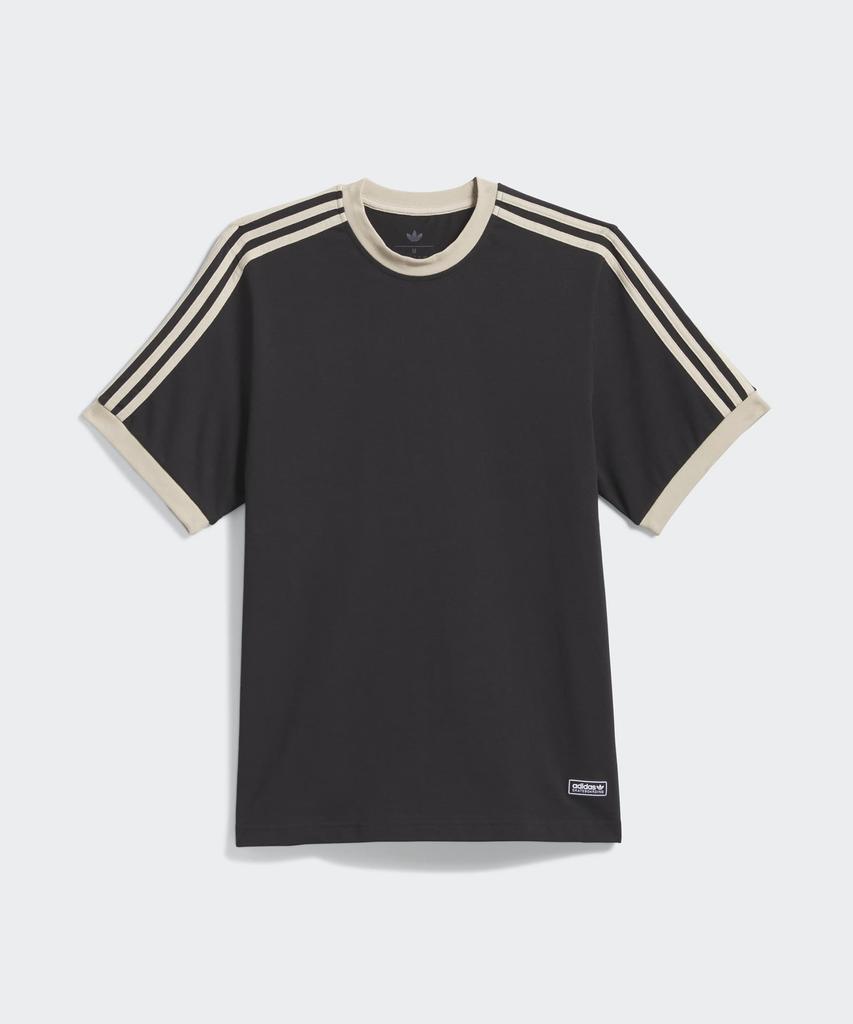 adidas Футболка с контрастными рукавами Skateboarder - Черная:Хаки / Ks4343