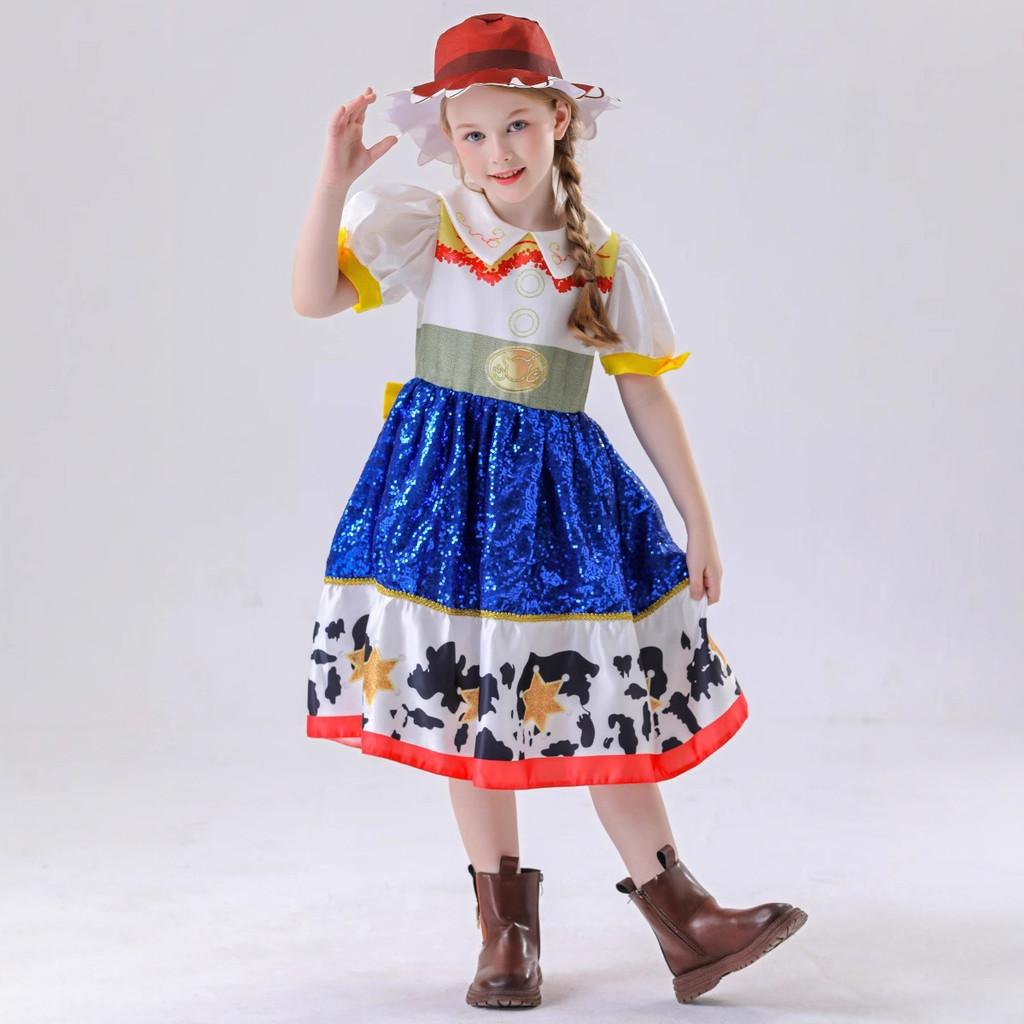 Jessie Toy Story Cosplay Dress Set Clothing Halloween Party Stage Performance