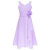 Chiffon Sleeveless Flower Girl Dress Kids Junior Bridesmaid Wedding Party Gown Formal Dresses