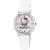 Citizen Q&Q Women's Analog Hello Kitty Watch with Waterproof Leather Strap, Made In Japan, 0017N004, White
