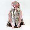 90cm Satin Printed Headscarf, Classic Floral Large Scarf, Women’s Shawl