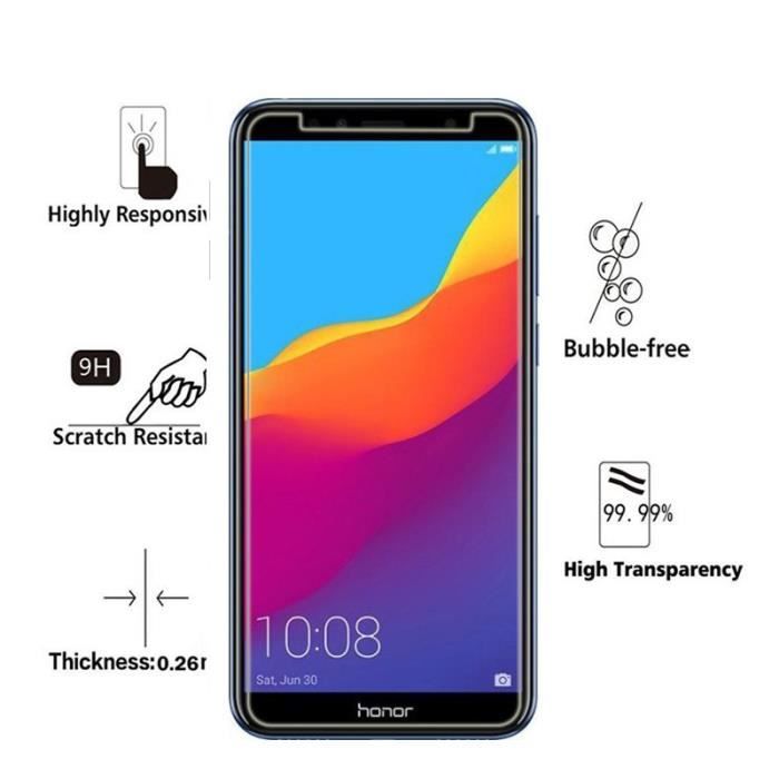 Verre Trempe Huawei Y5 PRIME 2018 - Film Vitre Protection Ecran Ultra Resistant [Phonillico®]