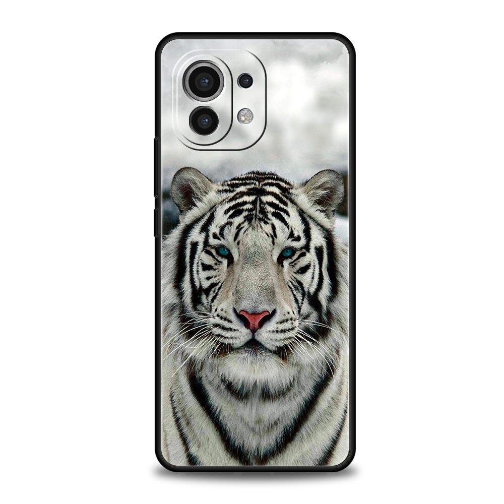 Чехол для телефона Animal White Tiger для Xiaomi Mi 17 15T 15 14 14T 13T 12T Pro 12 13 Lite 5G 11T Poco X6 X7 X5 Pro Мягкий чехол