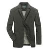 Blazer Jacket Men Cotton Washed Suit Coats Casual Slim Fit Business Jaqueta Masculina Outwear Bomber Jackets