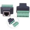 Адаптер RJ45 на винтовые клеммы для видеорегистратора CCTV, разъем RJ45 female на 8-контактный разъем